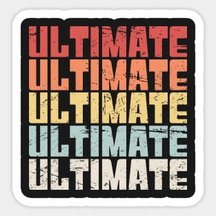 Vintage 70s ULTIMATE Frisbee Text Sticker